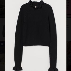 Zara sweater with ruffle detail